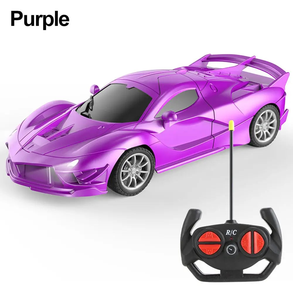 1:18 4 Channels RC car With Led Light 2.4G Radio Remote Control Cars Sports Car High-speed Drift Car Boys Toys For Children Gift