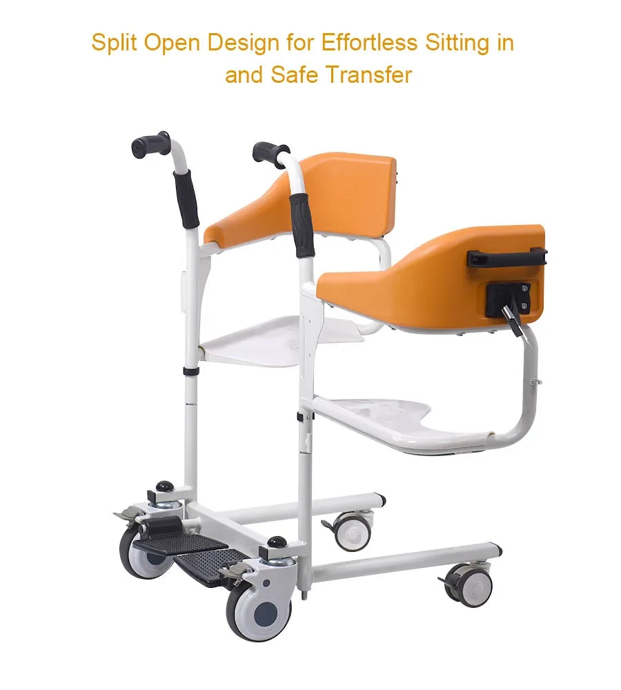 Hot Sale Wheelchair Toilet Commode Chair Electric Patient Lifting Transfer Chair For Elderly