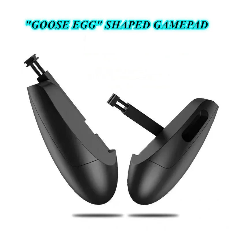 Goose Egg Shape Handle for PUBG Survival Rules Mobile Game Aim Shooting L1R1 Gamepad Joysticks for IOS Android Phone Holder Grip