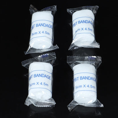 10 rolls/lot 5cmx4.5m PBT Elastic Bandage First Aid Kit Gauze roll Dressing