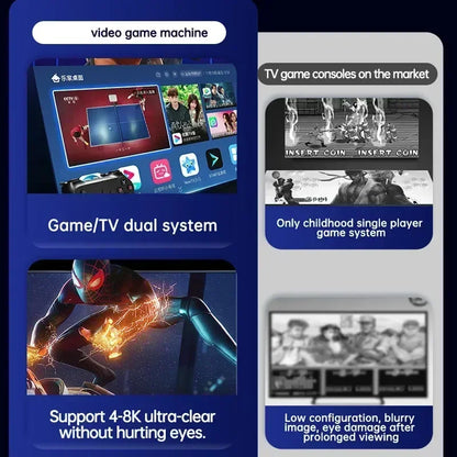 Retro Video Game Console R3 PRO Batocera System 500GB 3865U 70000+Games For Wii PS2 PSP Saturn GameCube N64 Wireless handle