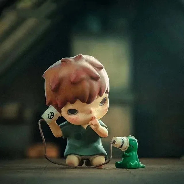 POP MART Hirono Mime Series Blind Random Box Toys Cute Action Anime Figure Kawaii POP MART Mystery Box Model Designer Doll Gift