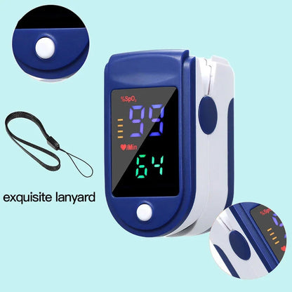 Pulse Oximeter Finger Clip Pulse Monitor Home Monitoring Pulse Oximeter Blood Oxygen Saturation Detector Clip