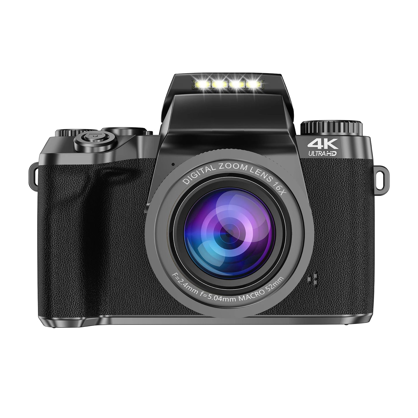 64MP Digital Photo Camera SLR DSLR For Photography Auto Focus 4K 60FPS Vlog Camcorder 4" Touch Screen Youtube Livestream Webcam