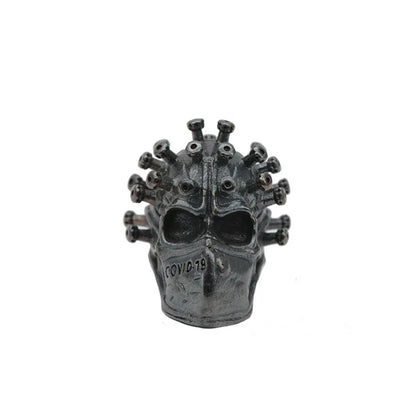 Surgical Mask Skull Head Brass Knife Beads Outdoors EDC DIY Tools Paracord Lanyard Pendants Keychains Accessories Punk Jewelry