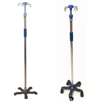 for Medical Stainless Steel Infusion Pole Removable IV Pole Holder Height Adjustable Infusion Stand Iv Drip Stand