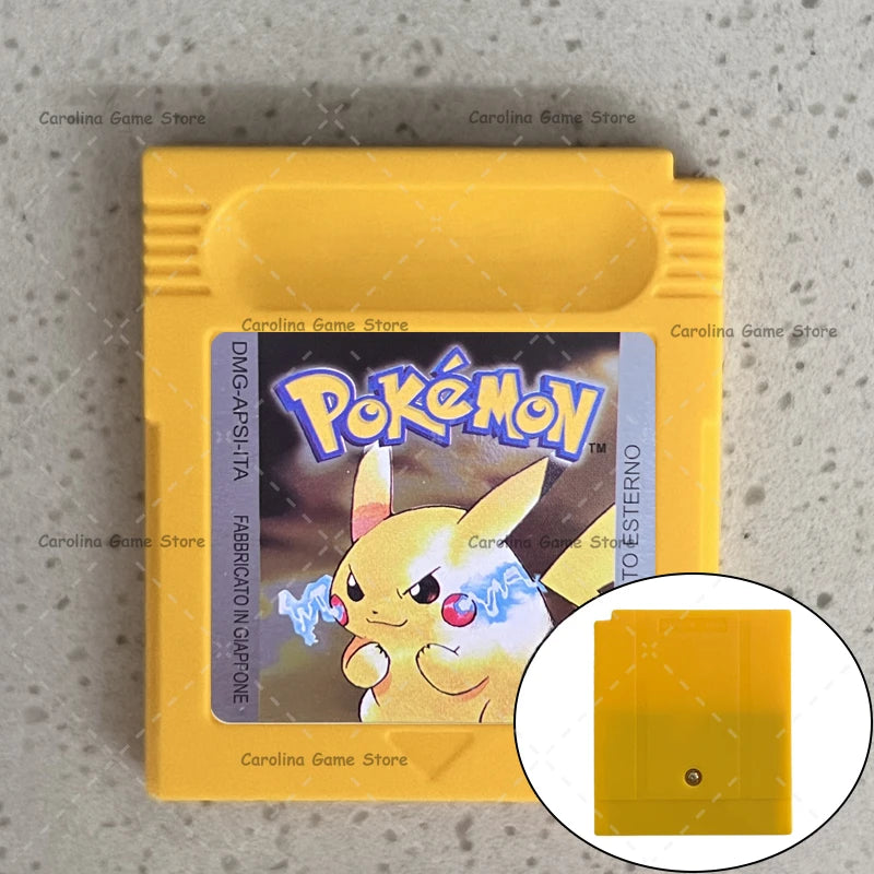 GBC Video Game Cartridge Console Card Pokemon Blue/Crystal/Green/Gold/Red/Silver/Yellow High Quality with Multi-language