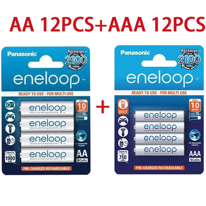 Panasonic Eneloop original AA AAA rechargeable battery 1.2v 1900mAh 800mAh pre-charged nimh suitable for flashlight camera toys