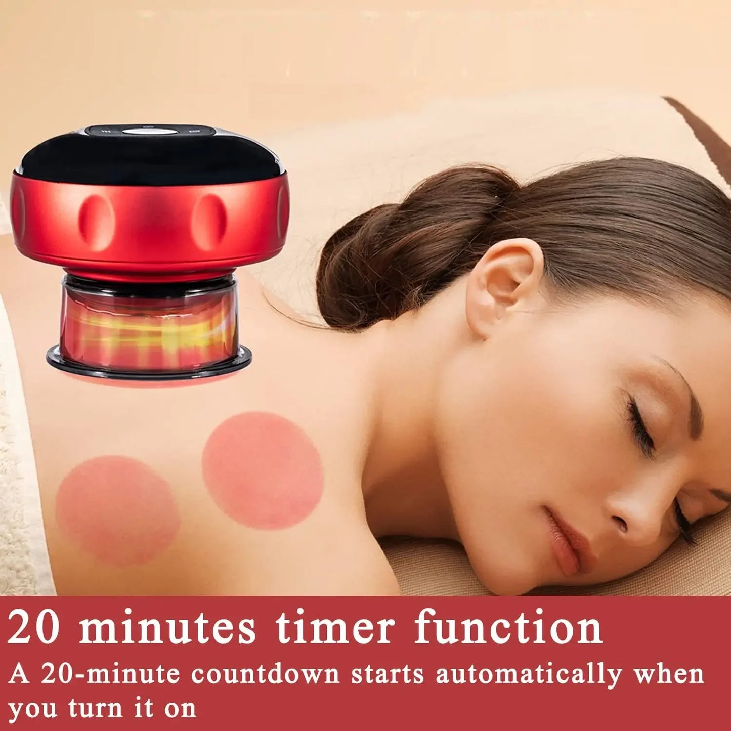 Electric Vacuum Cupping Massage Anti Cellulite Magnet Therapy Wireless Guasha Scraping Fat Burner Slimming Body Scraping Cupping