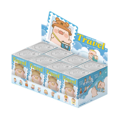 Lulu The Piggy Travel Blind Box Cute Cartoon Mystery Boxes Decor Doll Surprise Bag Child Girl Birthday Gift Desk Ornament Toys