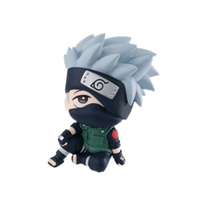 9 CM Anime Naruto Characters Uzumaki Naruto Kakashi Uchiha Sasuke Itachi Cute Toys Q Version Figurals Car Decoration Model Gift