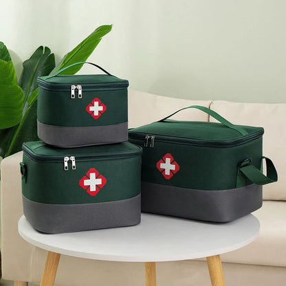 First Aid Kit Medicine Storage Bag Portable Outdoor Rescue Bag Household Large Capacity Medical Kit Storage Organizer
