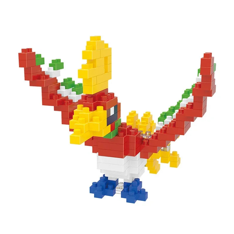 Pokemon Small Simple Building Blocks Pikachu  anime figure  Action Toys Graphics Diamond Mini Model Pocket Monster Collect Gift