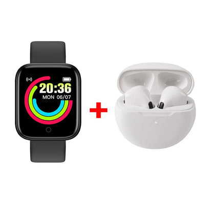 D20 Smart Watch Sport Fitness Tracker Pedometer Smartwatch for Men Women Digital Wristwatch Y68 Pro6 Gift