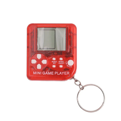 Mini Pocket Classic Game Machine Tiny Game Console Keychain Children Handheld Retro Game Players with Keyring Video Games
