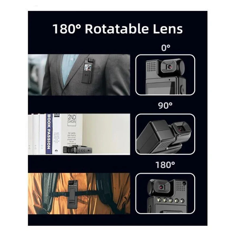 L9  Mini Camera WIFI Portable Body Camera  Rotating Lens Night Vision Video Recording Sport DV Action Cam Travel Vlog Camera