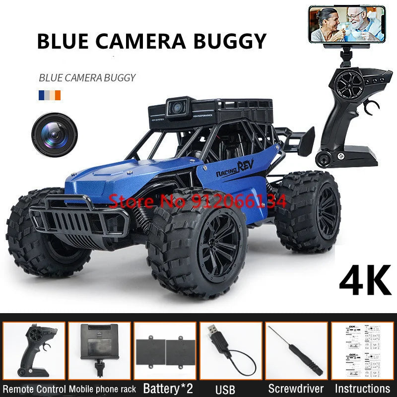 4K Camera Two-Way Voice Talkback WIFI FPV RC Car 2.4Ghz APP Gravity Control Shock Absorber High Speed Remote Control Car Truck
