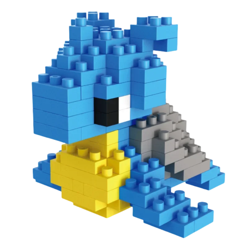 Pokemon Small Simple Building Blocks Pikachu  anime figure  Action Toys Graphics Diamond Mini Model Pocket Monster Collect Gift