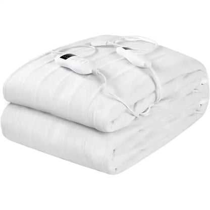 Heated Mattress Pad Dual Control 8 Heat Levels 4 Timings Queen Size Bed Warmer UL&ETL Certified Pain Relief Anxiety Reduction