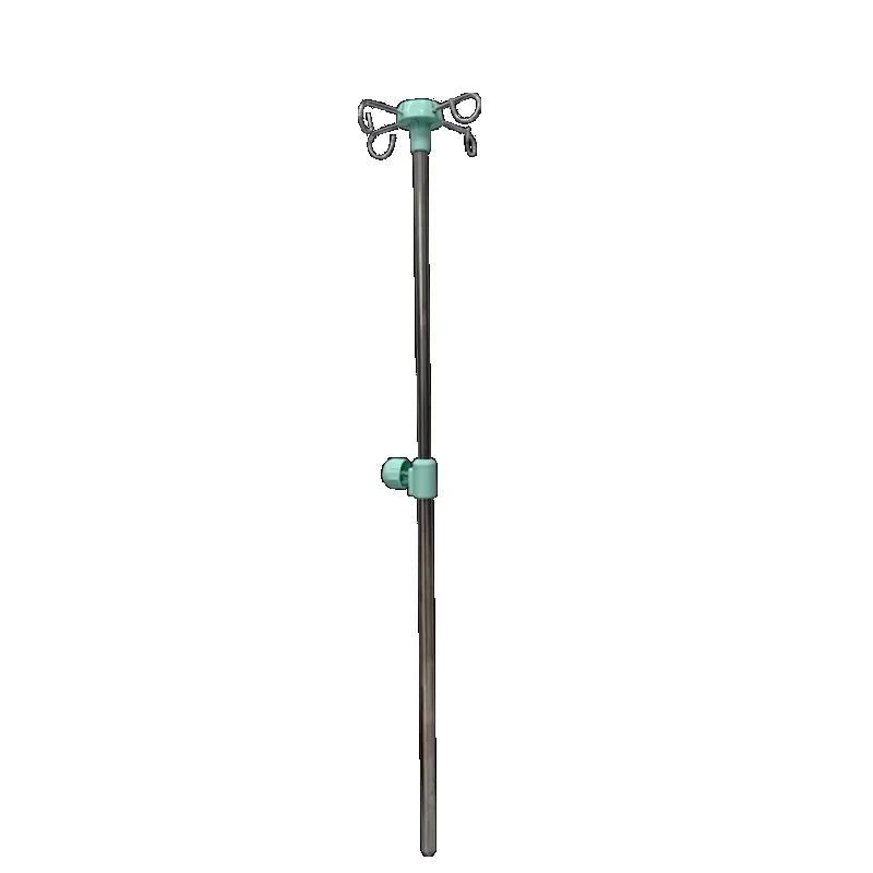 Good quality stainless steel floor infusion support removable hospital medical infusion iv pole drip stand