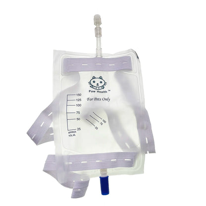 New Pet Dog Cat Urine Bag Collect 150ml 300ml Drainage Luer Lock Hanging Straps Disposable Attach To Cathter Clinic Supplies