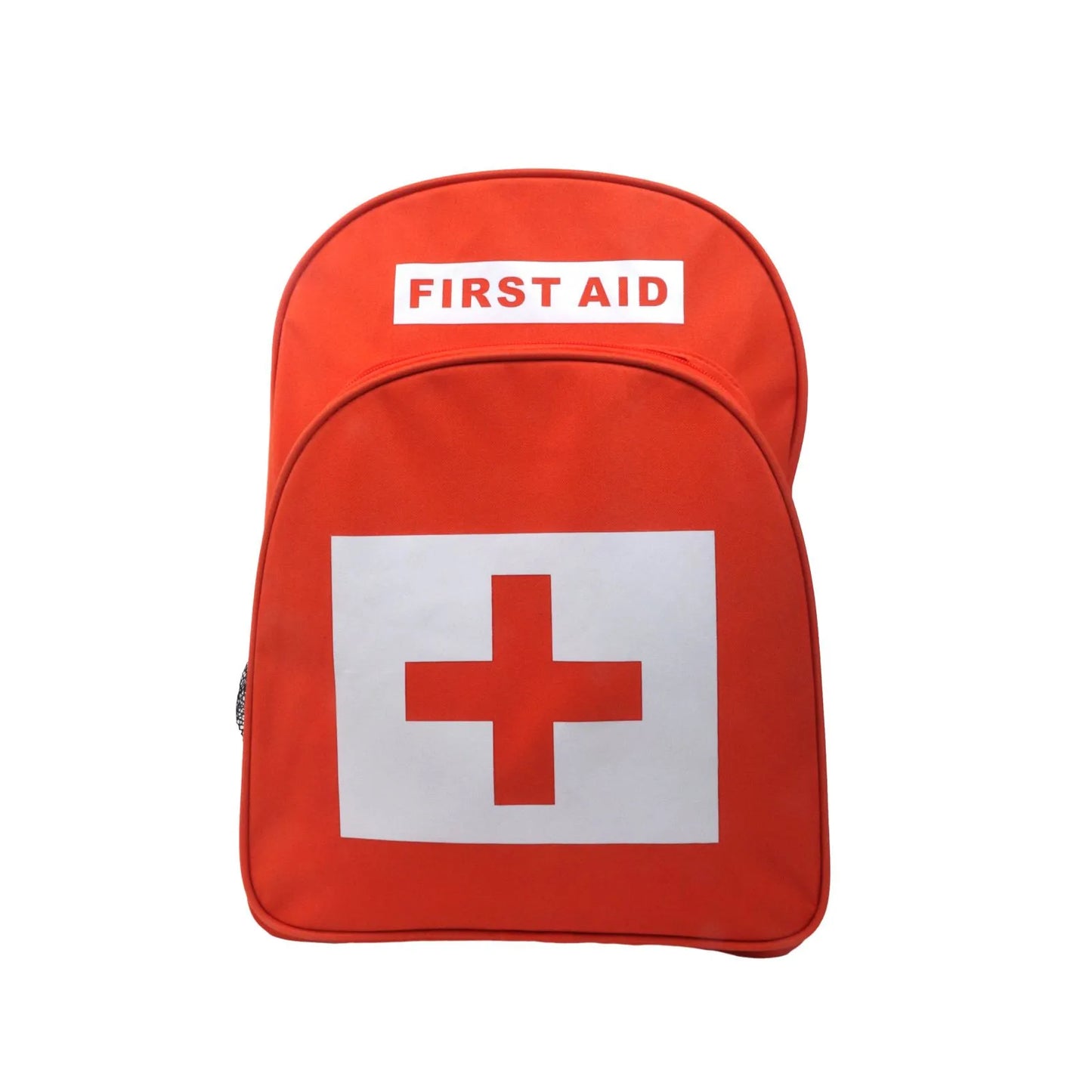 Red Emergency Bag First Aid Backpack Empty Medical Bag Treatment First Responder Trauma Bag for Preschool Child Care Center