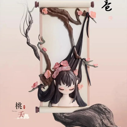 New Sleep Blind Box Chinese Scrolls Series Mysterious Surprise Box Collect Figure Cute Desk Ornament Model Guess Toys Doll Gifts