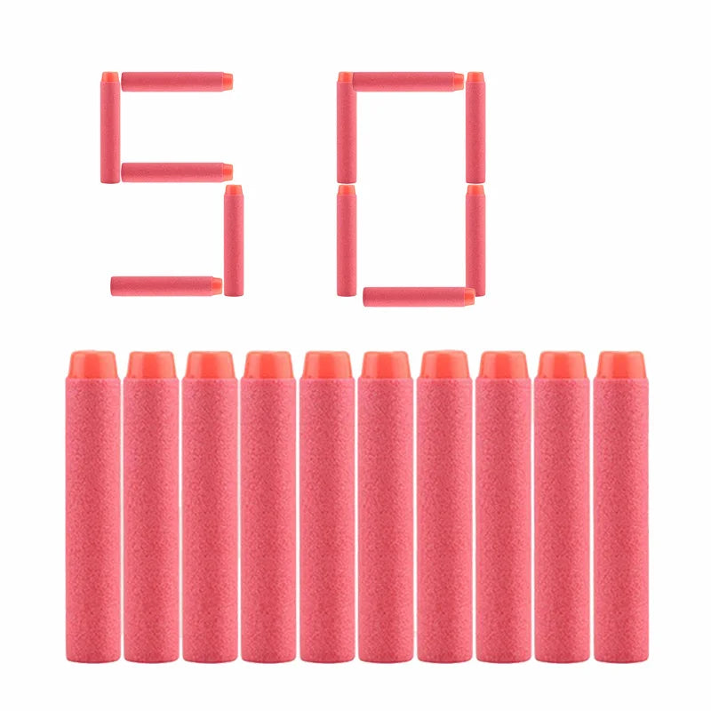 Refill Darts Bullets EVA Soft Hollow Hole Head Bullet Guns Accessories For Nerfs N-strike Elite Series Blasters Toy For Children