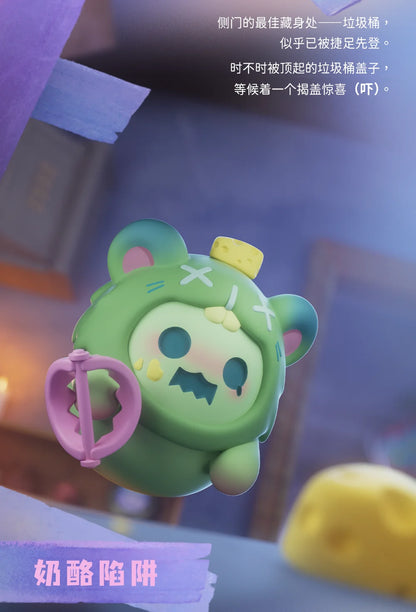 Finding Unicorn ShinWoo Ghost bear house Series  Blind Box Toys Cute Action Anime Figure Kawaii Mystery Box Designer Model  Gift