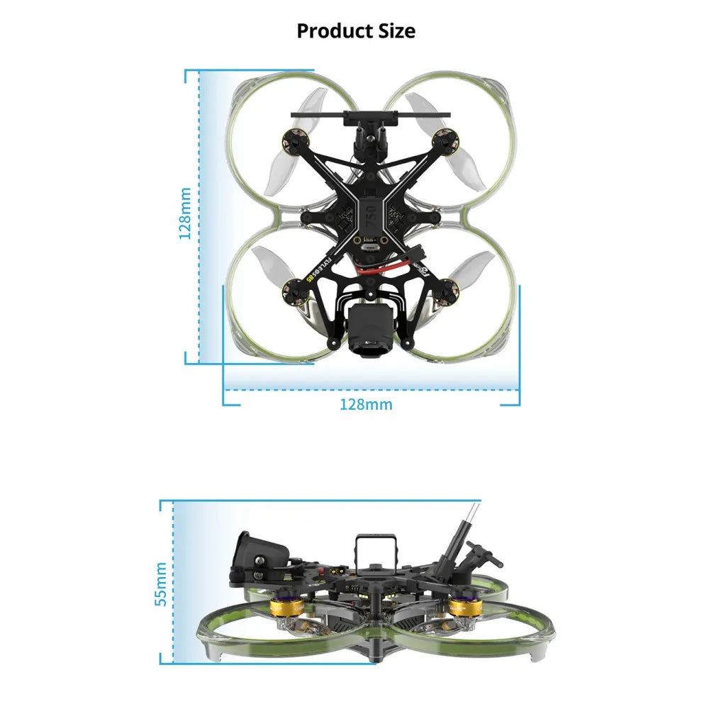 Flywoo FlyLens 85 HD O3 Lite 2S 2 Inch Brushless Whoop FPV Racing Drone with Naked O3 Lite Air Unit Digital System