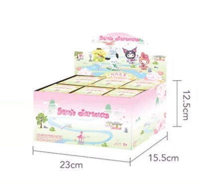 MINISO Sanrio Blind Box New rhyme flower dress Series Ornament Mystery Box Children's Day Christmas gift Toy Genuine Products
