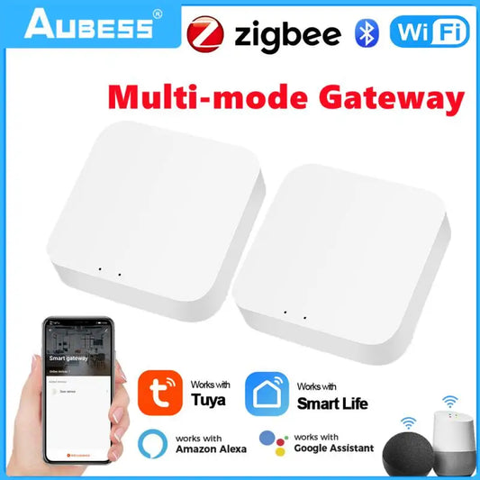 Tuya ZigBee Multi-mode Gateway Hub Smart Home WiFi Bridge Bluetooth Mesh Smart Life Remote Control Works With Alexa Google Home