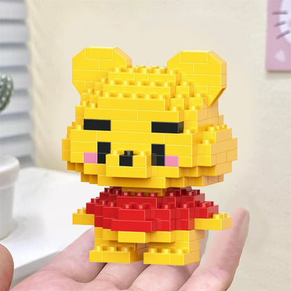 Disney Anime Princess Building Blocks Stitch Mickey Mouse mini Action toy Figures Blocks Toys Bricks Assemble Toys Kids Gifts