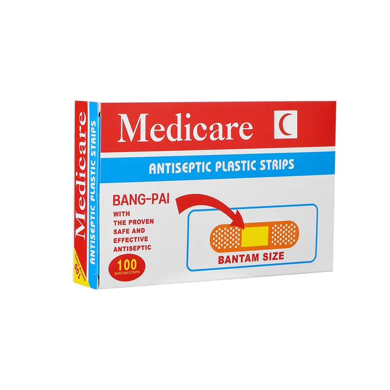 100Pcs/Box Breathable Band-Aids Non-woven Bandages First Aid Medical Anti-Bacteria Wound Plaster Home Travel Emergency Kits
