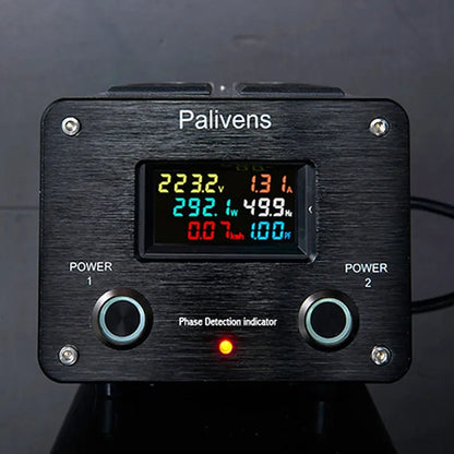 3000W 15A Audio AC Power Filter Power Socket LED Digital Display Audio Noise Filter Lightning Protection Palivens P20
