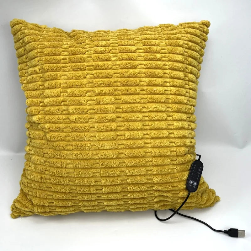 45x45cm USB Electric Cushion Portable Heating Pillow 5-Block Temperature Control Menstrual Cramps Period Pain Relief Heated Pad