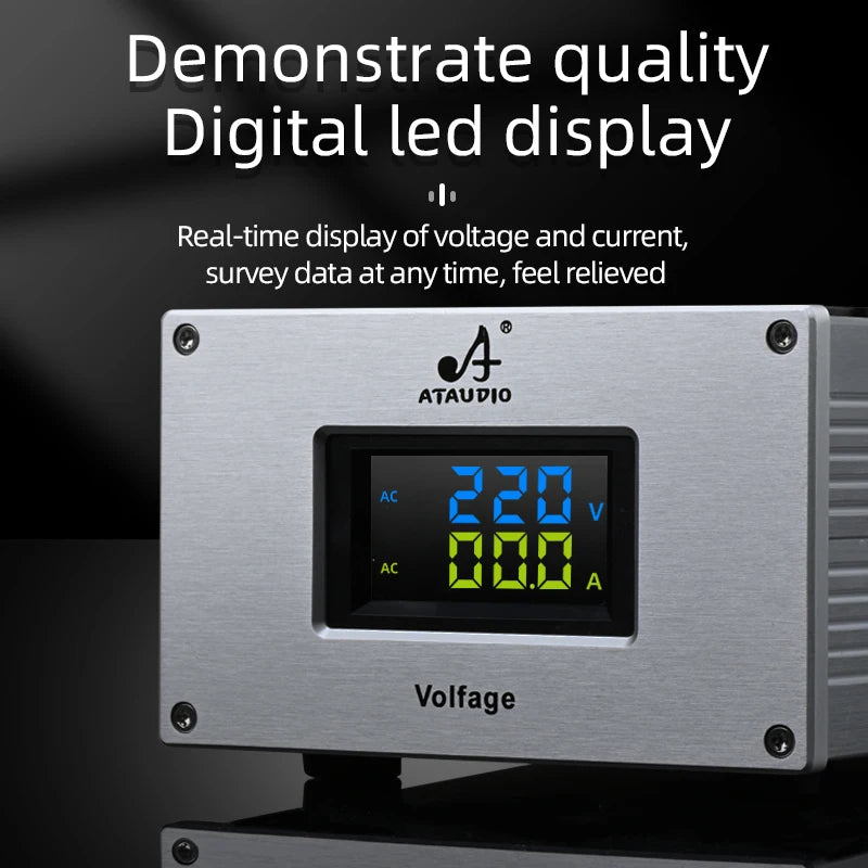 ATAUDIO Hifi Power Filter High-End Audio Noise-free  Power Outlet With 6 Universalfor 4 US Plug for HiFi Audio Equipment