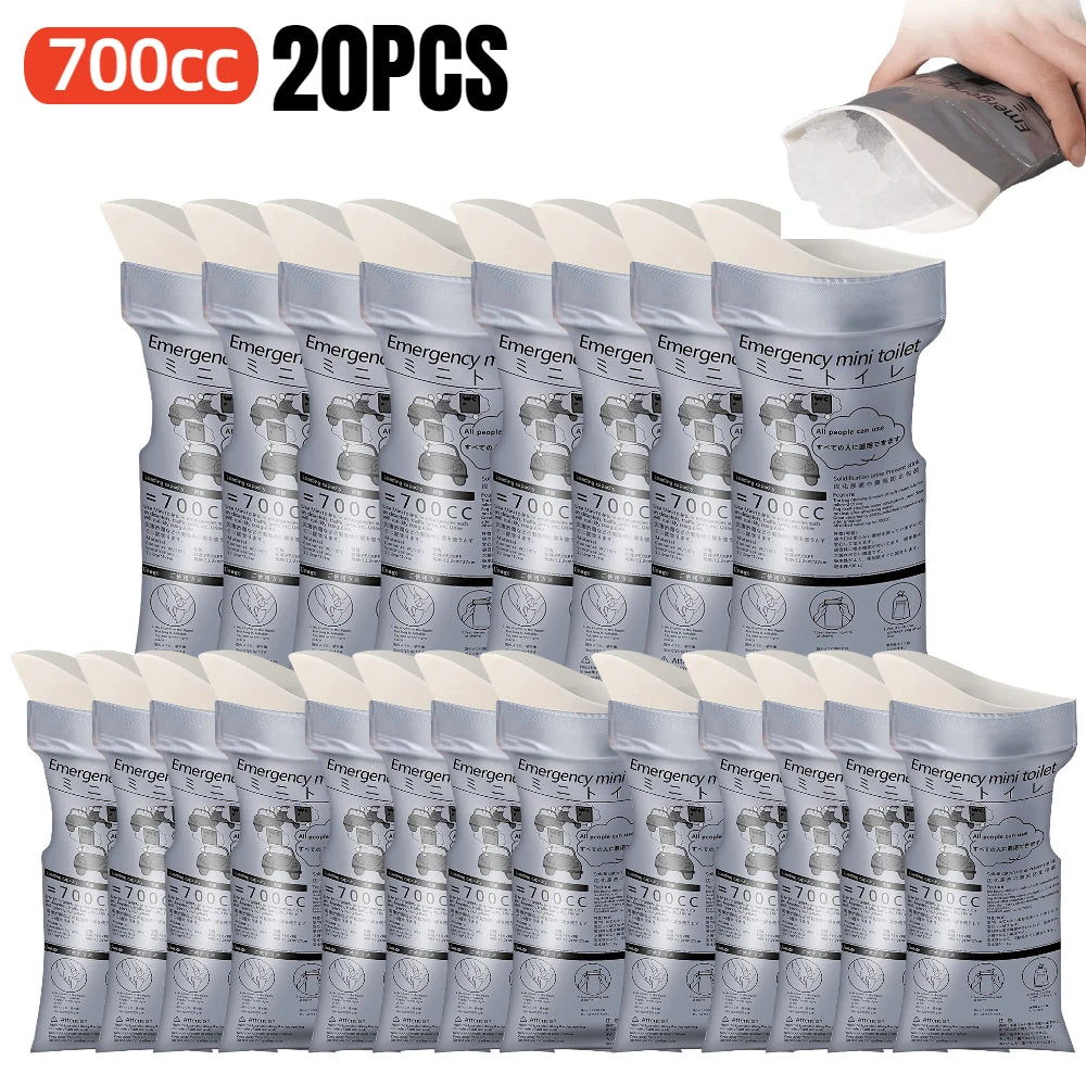 Portable Emergency Urinal Bag Outdoor Camping Pee Bags Disposable Travel Vomit Bag Mini Mobile Toilet for Men Women Children