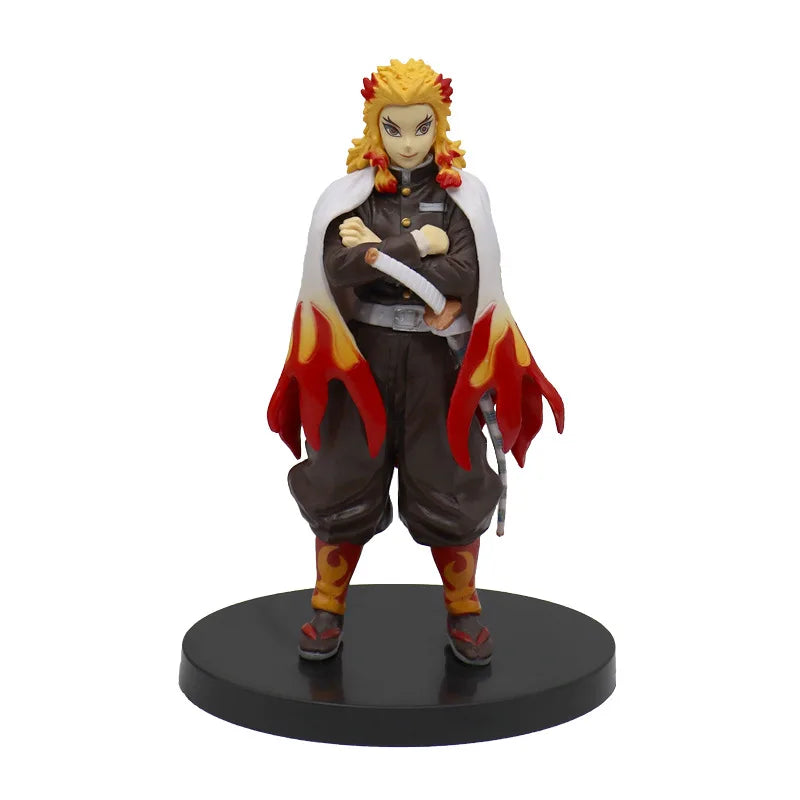 Demon Slayer Action Figure Anime Same Style Doll Toy Kamado Tanjiro Nezuko Zenitsu Collection Model PVC Material Birthday Gifts