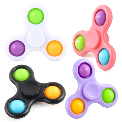 New Fidget Spinner Toys Hand Fingertip Multi-color Spnining Top Stress Relief Decompression Adults Toy Gifts for Boys Girls