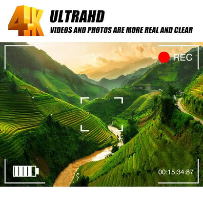 30MP 4K Ultra HD Video Camera  WiFi DV Camcorder Digital Video Camera 270 Degree Rotation Touch Screen 16X Digital Zoom Camera