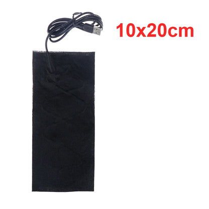 5V USB Warm Paste Pad Carbon Fiber Heating Pad Body Warmer Fast-Heating Heating Film Electric Winter Infrared Fever Heat Mat