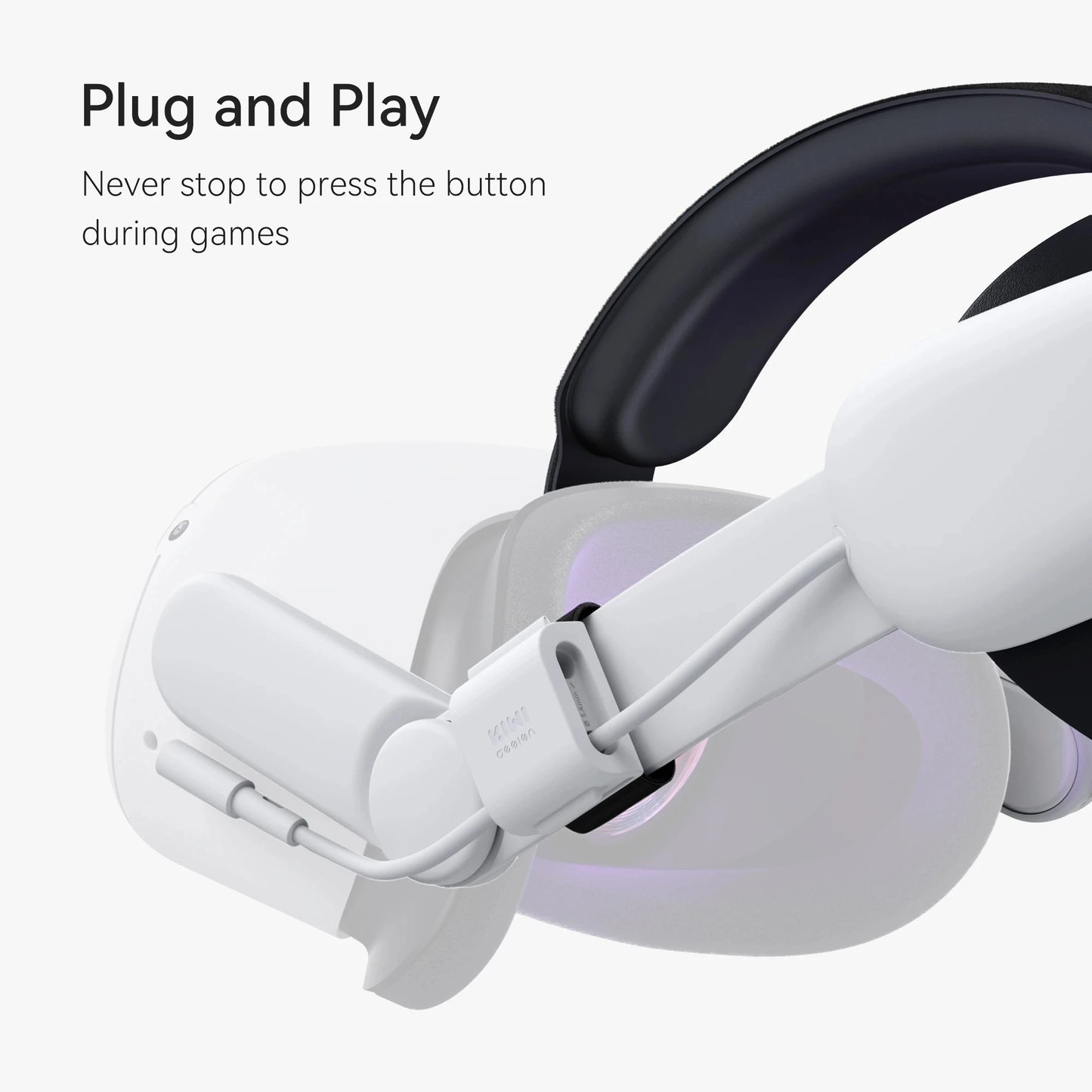 KIWI design 6400mAh Battery Head Strap For Oculus Quest 2 Accessories Power Lasting Superior Comfort Strap For Meta Quest 2 VR