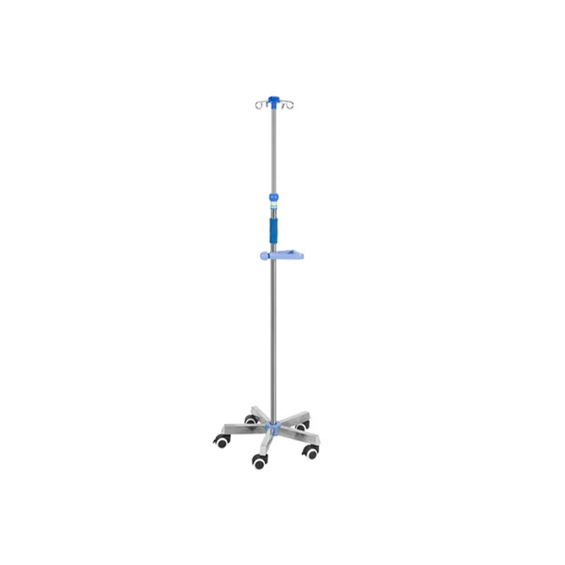 Hospital Portable And Foldable IV Pole Stand Flexible  Stand Medical Drip Stand