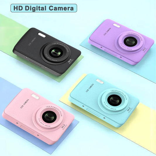 W&O Q3 48MP 1080P Mini Kids Digital Photo Camera 16X Zoom Point and Shoot Vlogging Cameras Vintage Portable Video Photocamera