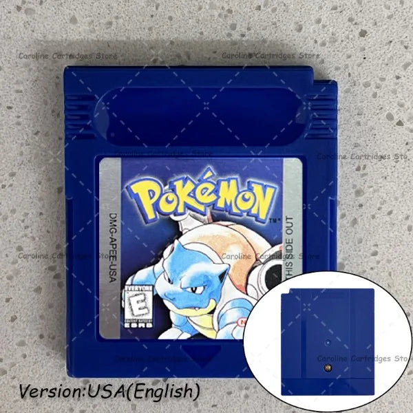 GBC Video Game Cartridge Console Card Pokemon Blue/Crystal/Green/Gold/Red/Silver/Yellow Full-size Chip with Multi-language