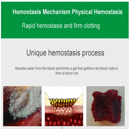 6g Chitosan Powder Applicator with Fast Hemostatic Granule Bandage Medical Care for Tactical Emergency External Use Survival Kit