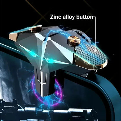 G10 Mobile Phone Game Trigger 4 Fingers Aim Shooting Free Fire L1R1 Gamepad Joystick Controller for IOS Android E-sports Button