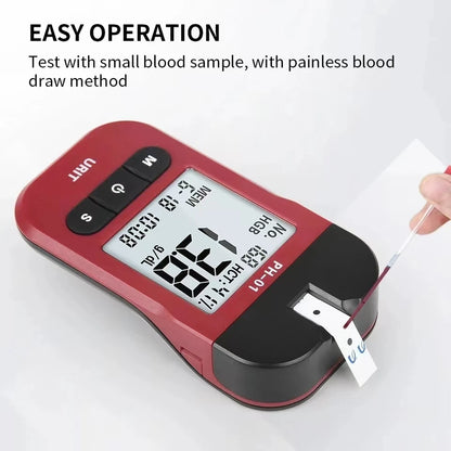 Hemoglobin Analysis Tester Meter Home Hb Analyzer Anemia Tester Strip Heme Test With 50 Test Paper Home Medical Instrument