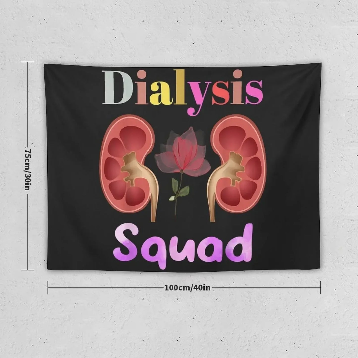 Dialysis Squad Nephrology Kidney Disease Nursing Tapestry House Decoration Wallpapers Home Decor Hanging Wall Tapestry